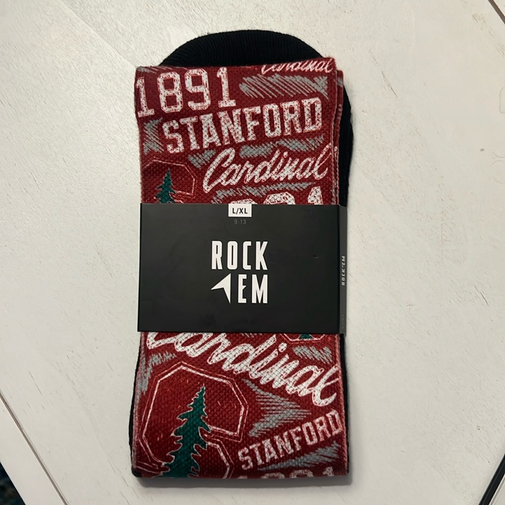 Stanford Cardinal socks